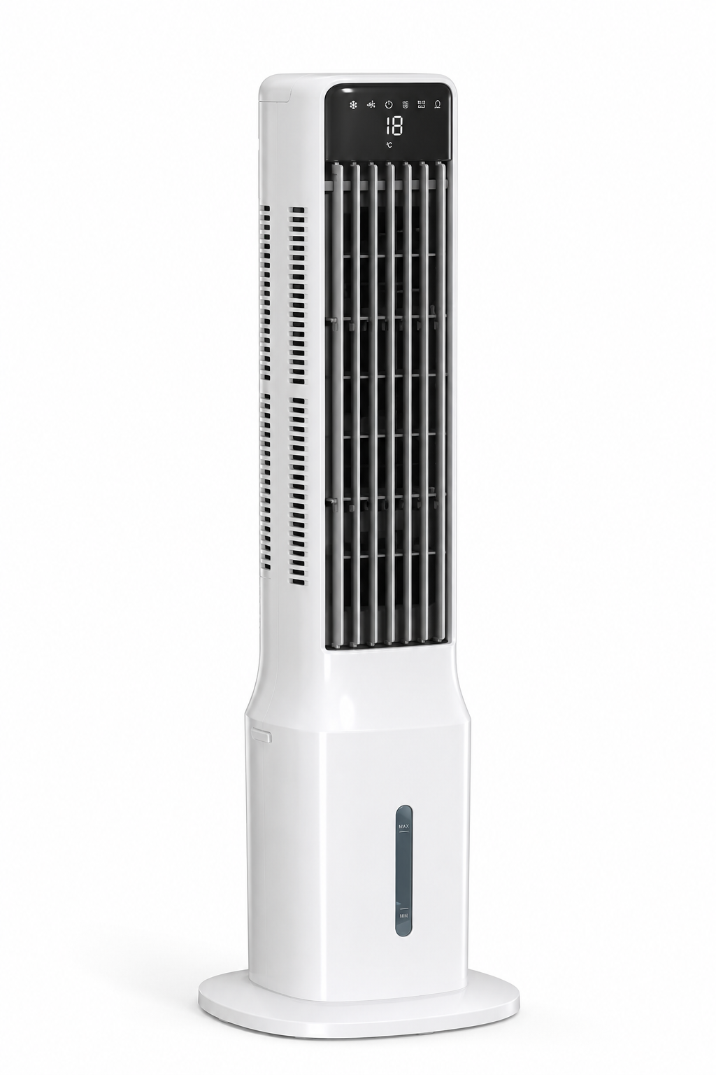Tour Climatiseur Breezio Tower - 3-en-1, 100cm, Réservoir 9L, 46dB Silencieux, Minuterie 24h, Oscillation 48°, Couvre 20m²